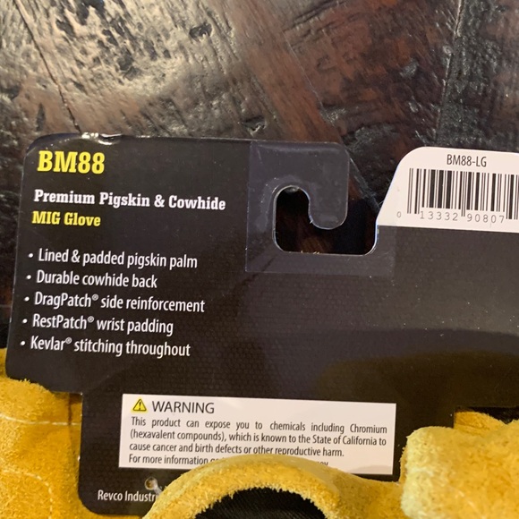 NWT-Premium Pigskin & Cowhide MIG Gloves - Picture 3 of 4